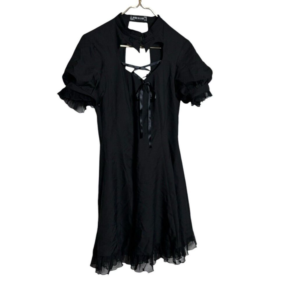 Dark In Love Womens Size Large Black Dress Punk Gothic‎ Cut Out